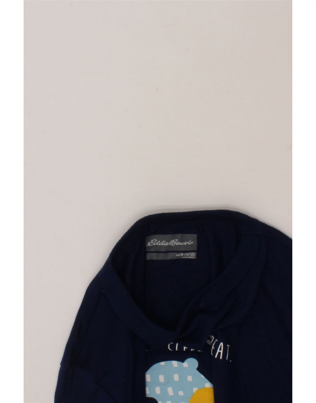 EDDIE BAUER Boys Graphic T-Shirt Top 10-11 Years Medium Navy Blue Vintage Eddie Bauer and Second-Hand Eddie Bauer from Messina Hembry 