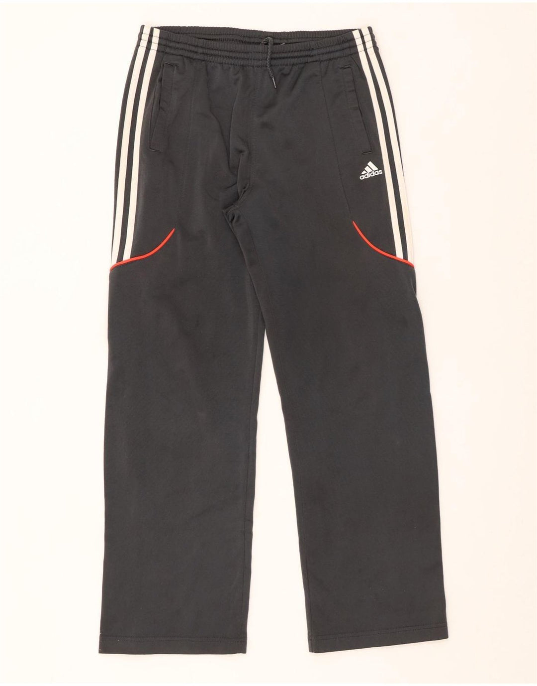 ADIDAS Boys Tracksuit Trousers 11-12 Years  Grey Polyester