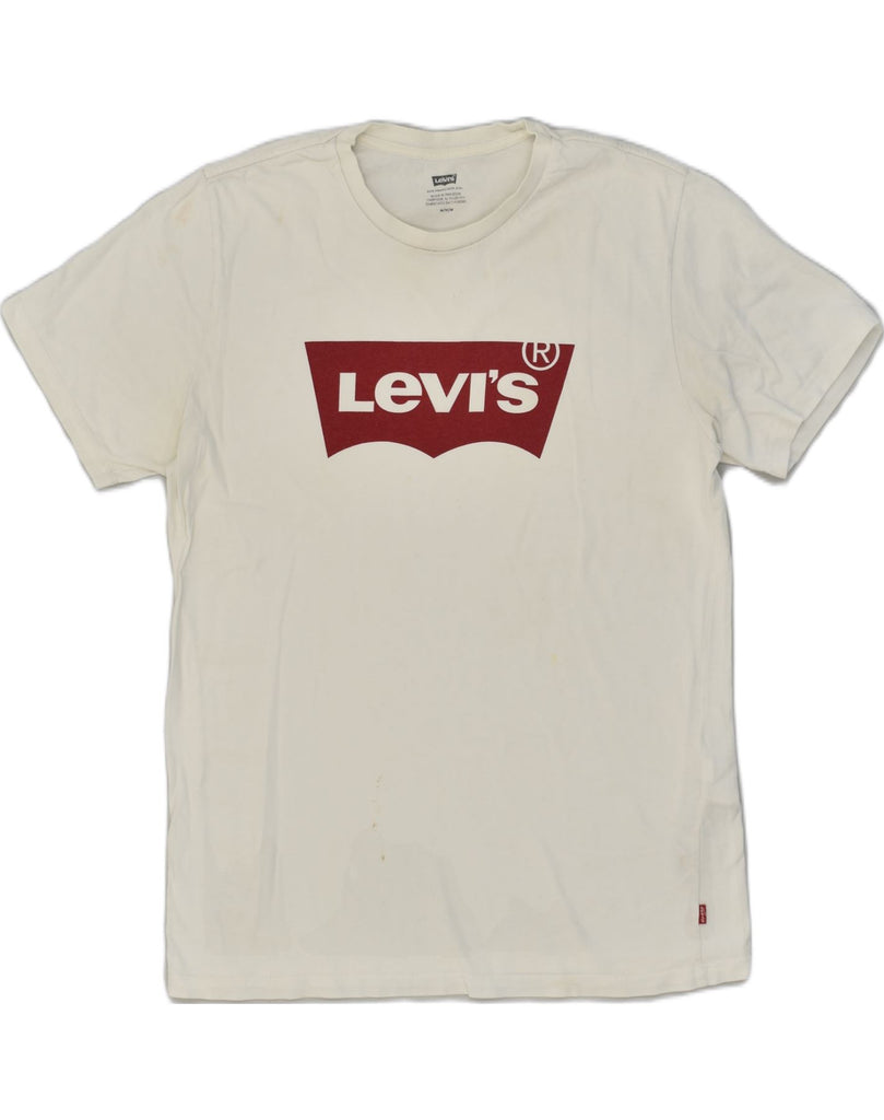 LEVI'S Mens San Francisco Graphic T-Shirt Top Medium White Cotton | Vintage Levi's | Thrift | Second-Hand Levi's | Used Clothing | Messina Hembry 