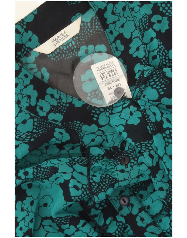 MARKS & SPENCER Womens Shirt Blouse UK 16 Large  Multicoloured Floral