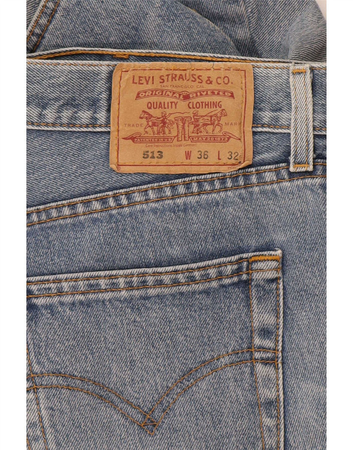 Levi's Mens 513 Slim Straight Jeans W36 L32 Blue