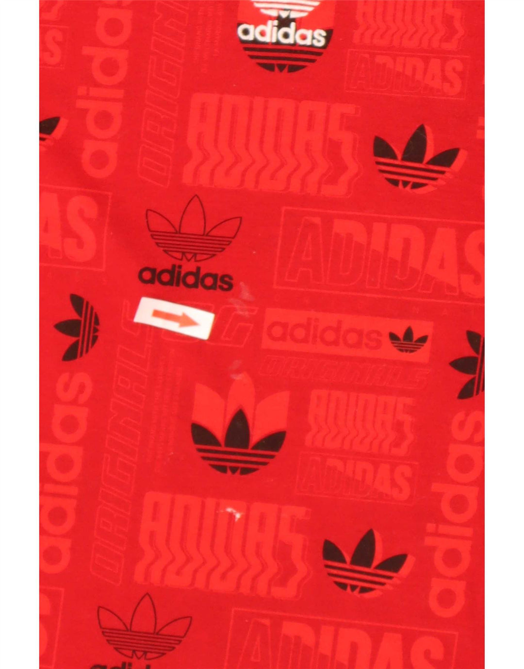 Adidas Mens Regular Graphic T-Shirt Top Medium Red Polyester