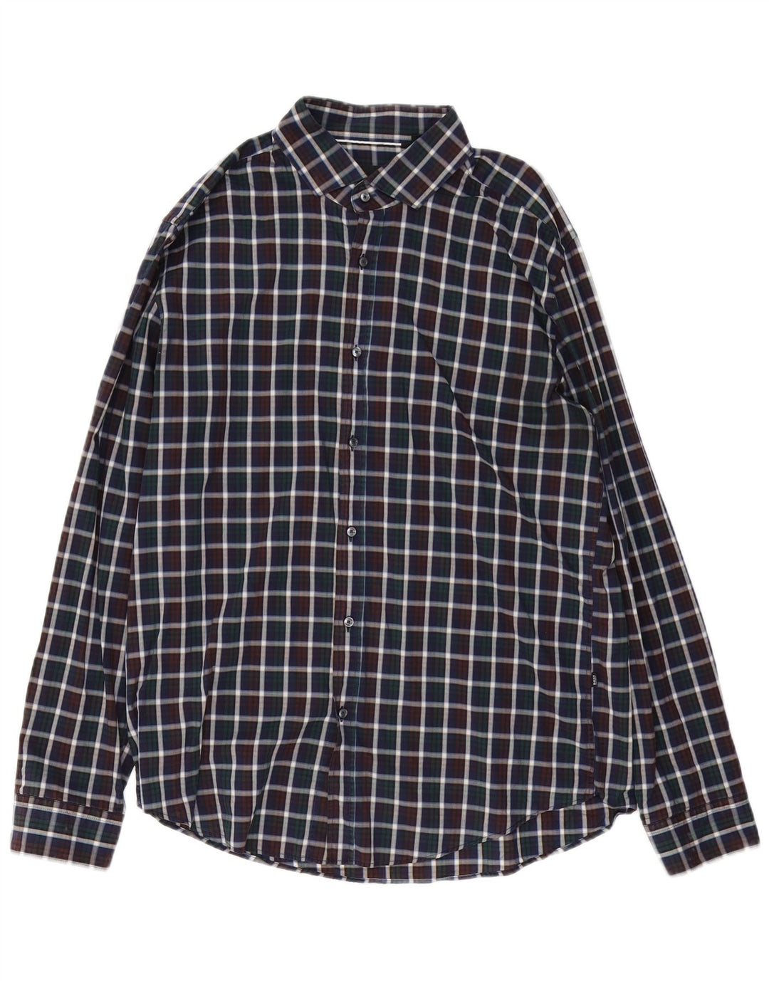 Hugo Boss Mens Slim Fit Shirt XL Multicoloured Check