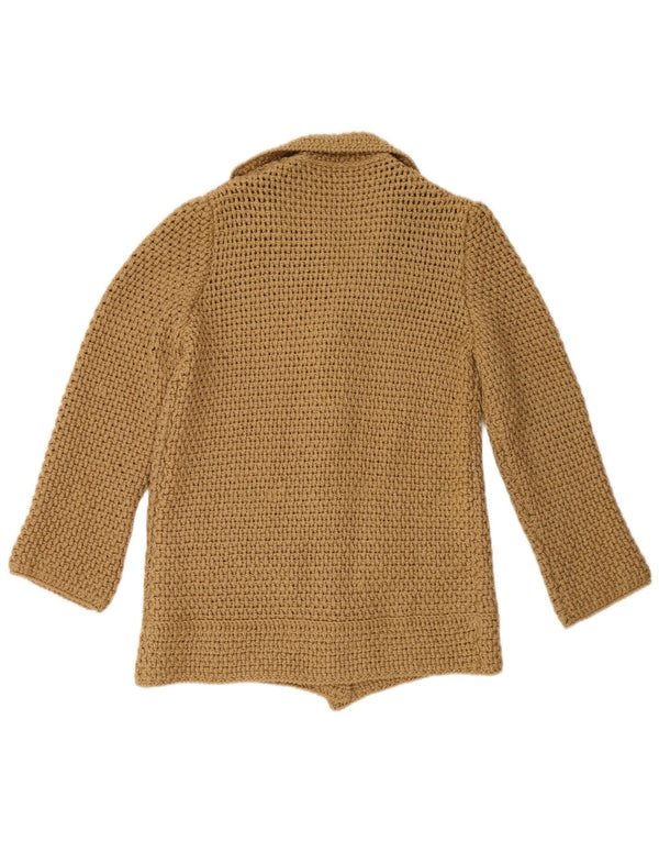 Vintage Womens Cardigan Sweater UK 16 Large Beige