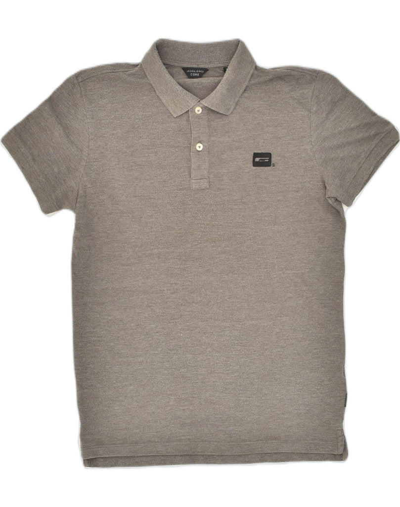 JACK & JONES Mens Core Polo Shirt Small Grey Cotton | Vintage Jack & Jones | Thrift | Second-Hand Jack & Jones | Used Clothing | Messina Hembry 