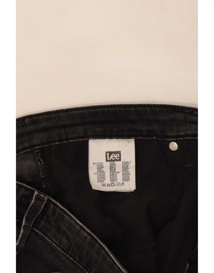 Lee Mens Knox Straight Jeans W36 L30 Black Cotton