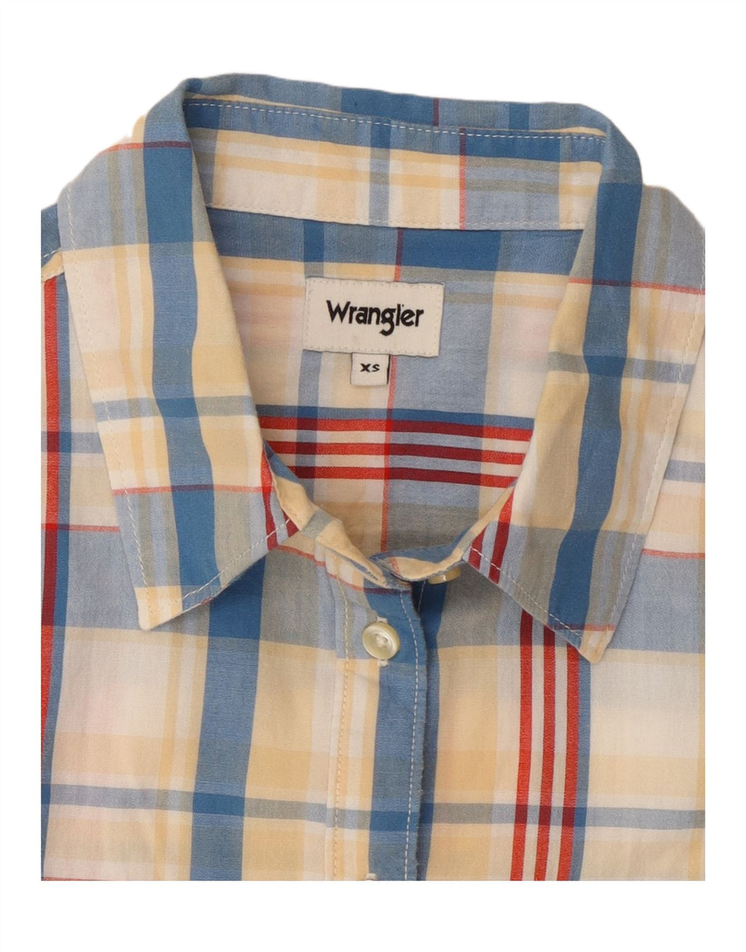 Wrangler Womens Shirt UK 6 XS Multicoloured Check Cotton