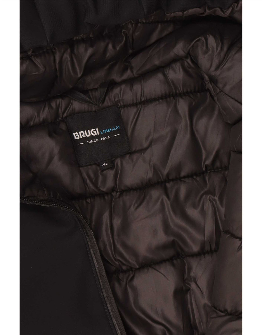 Brugi Womens Hooded Padded Coat IT 42 Medium Black