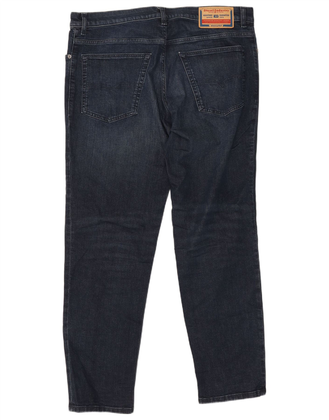 DIESEL Mens Slim Jeans W36 L32 Navy Blue Cotton