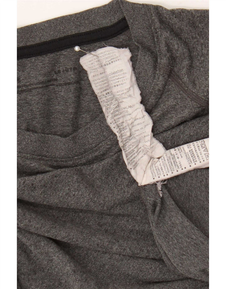 Under Armour Mens T-Shirt Top Large Grey Flecked Polyester