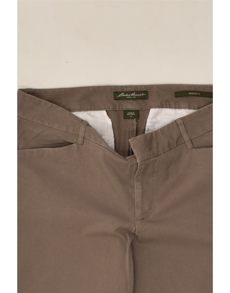 EDDIE BAUER Womens Mercer Fit Casual Trousers US 12 Large W34 L32 Brown | Vintage Eddie Bauer | Thrift | Second-Hand Eddie Bauer | Used Clothing | Messina Hembry 