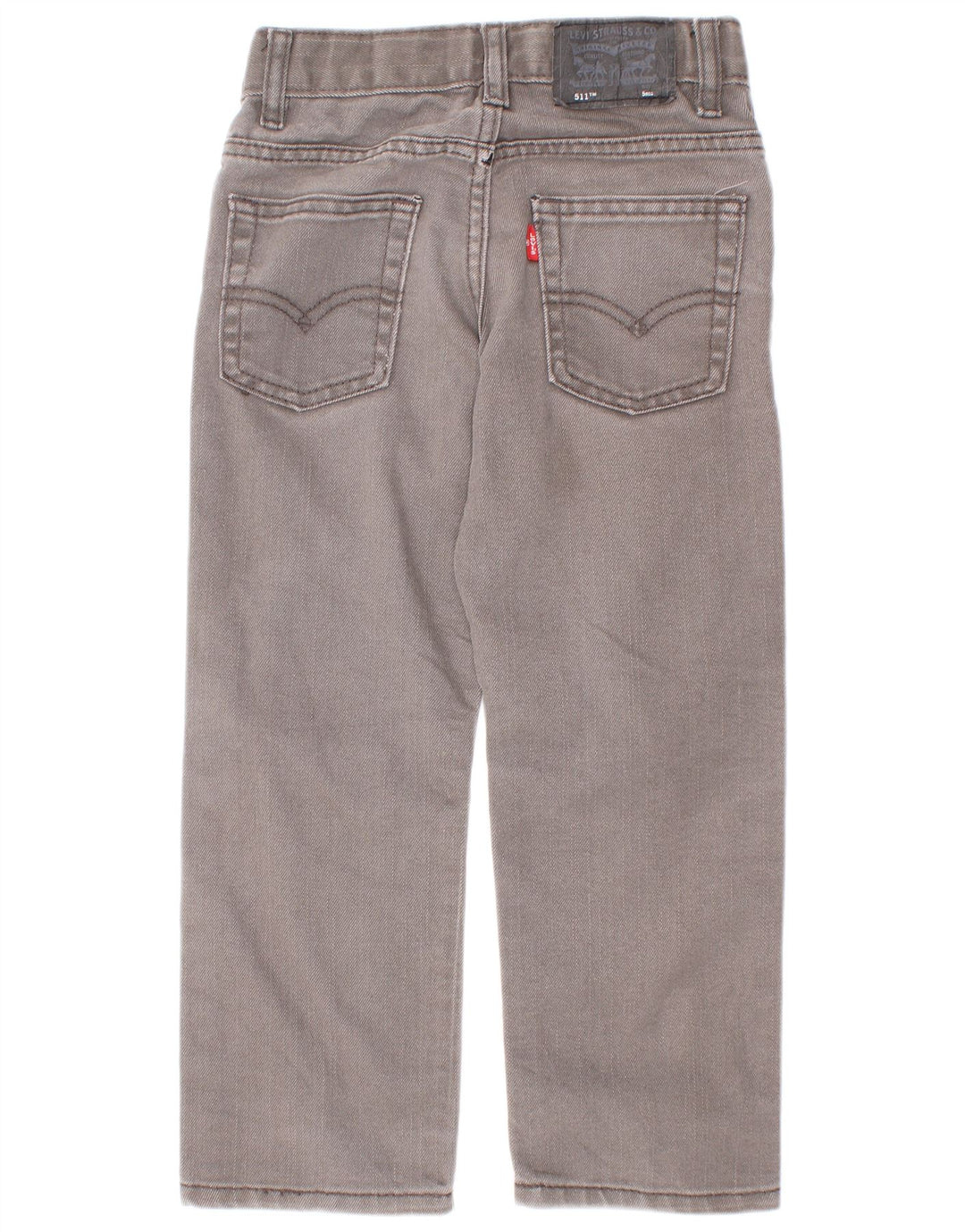 Levi's Boys 511 Distressed Slim Jeans 4-5 Years W22 L18 Grey Cotton