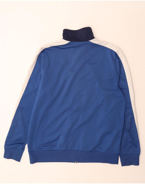 Puma Mens Tracksuit Top Jacket Large Blue Colourblock Polyester