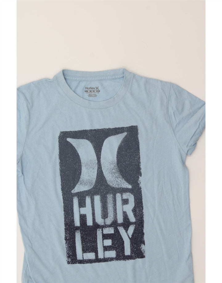 HURLEY Boys Graphic T-Shirt Top 10-11 Years Medium  Blue Cotton Vintage Hurley and Second-Hand Hurley from Messina Hembry 