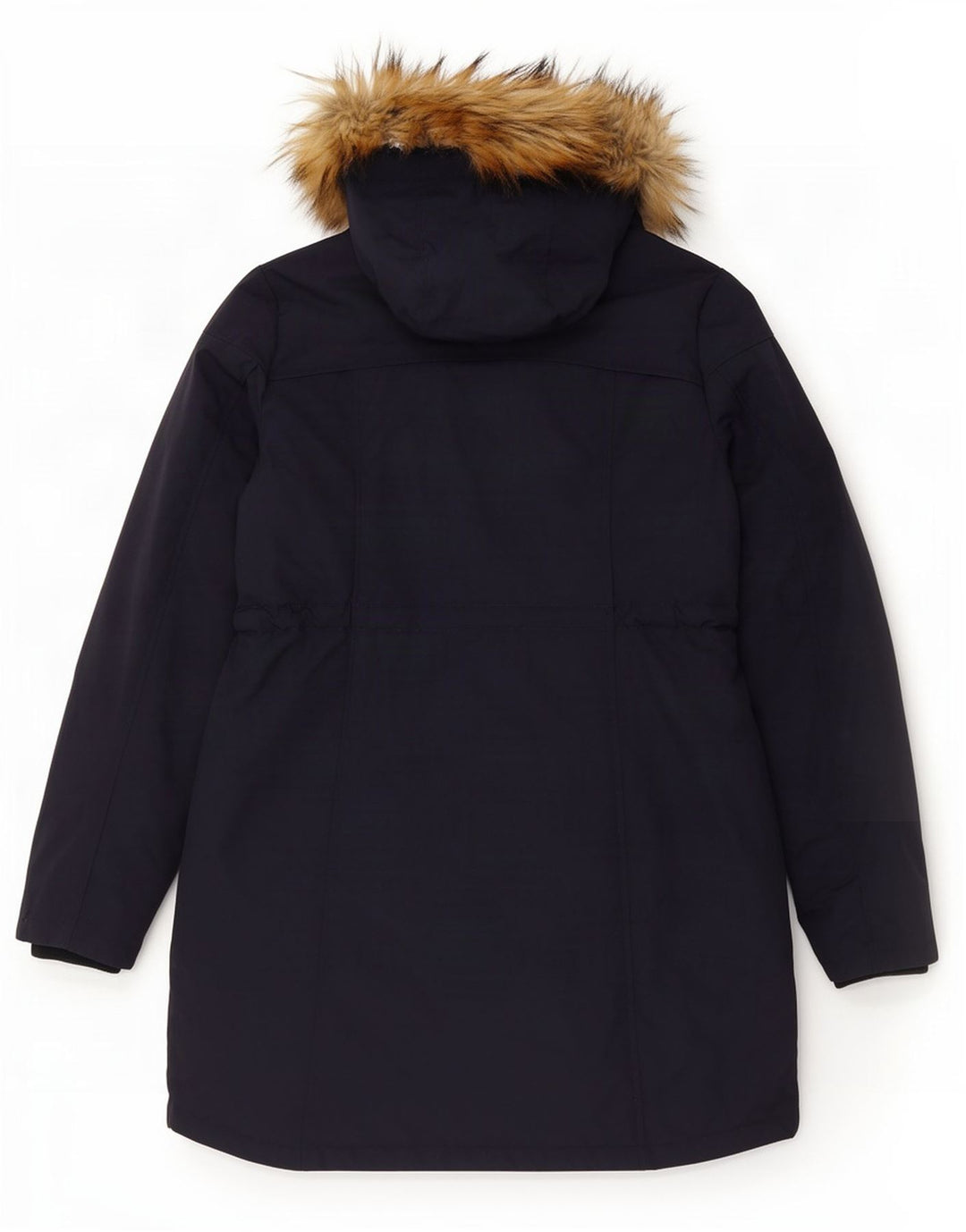 Fat Face Womens Hooded Padded Coat UK 14 Medium Navy Blue Nylon