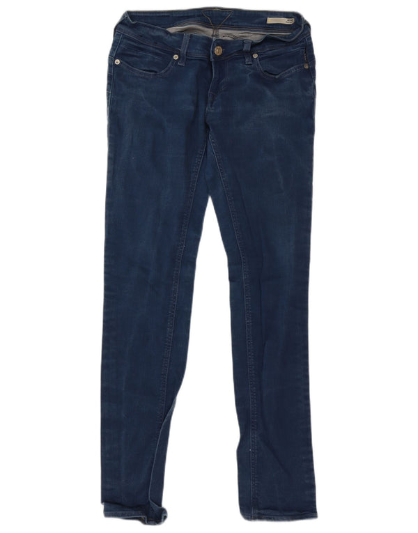 Meltin' Pot Womens Mom Slim Jeans W28 L32 Blue Cotton