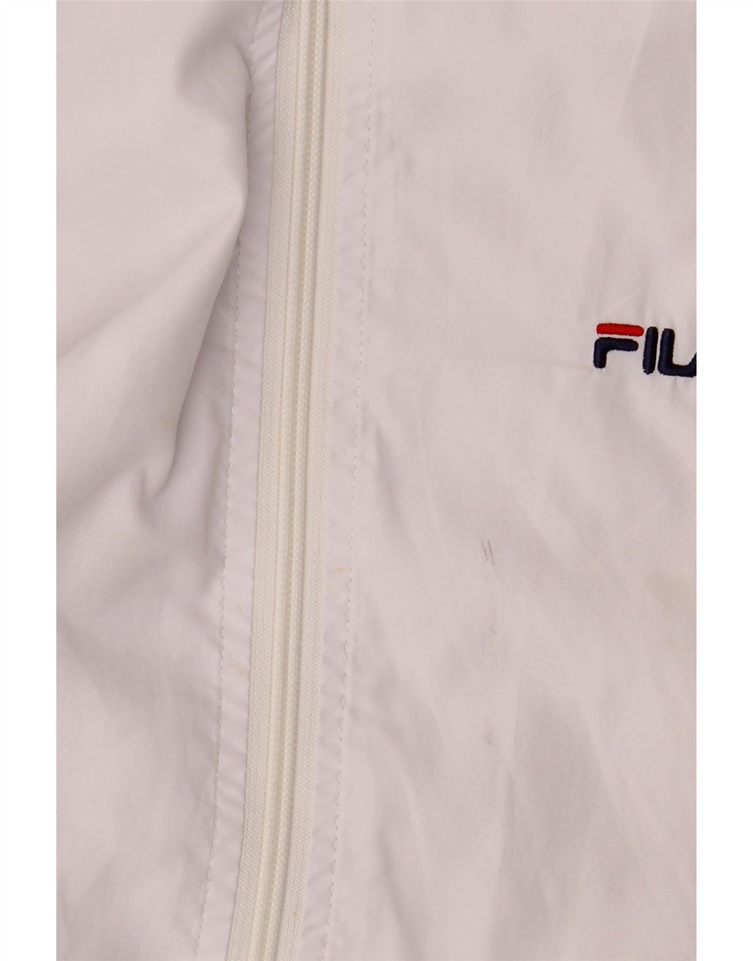Fila Mens Tracksuit Top Jacket Large White Polyester