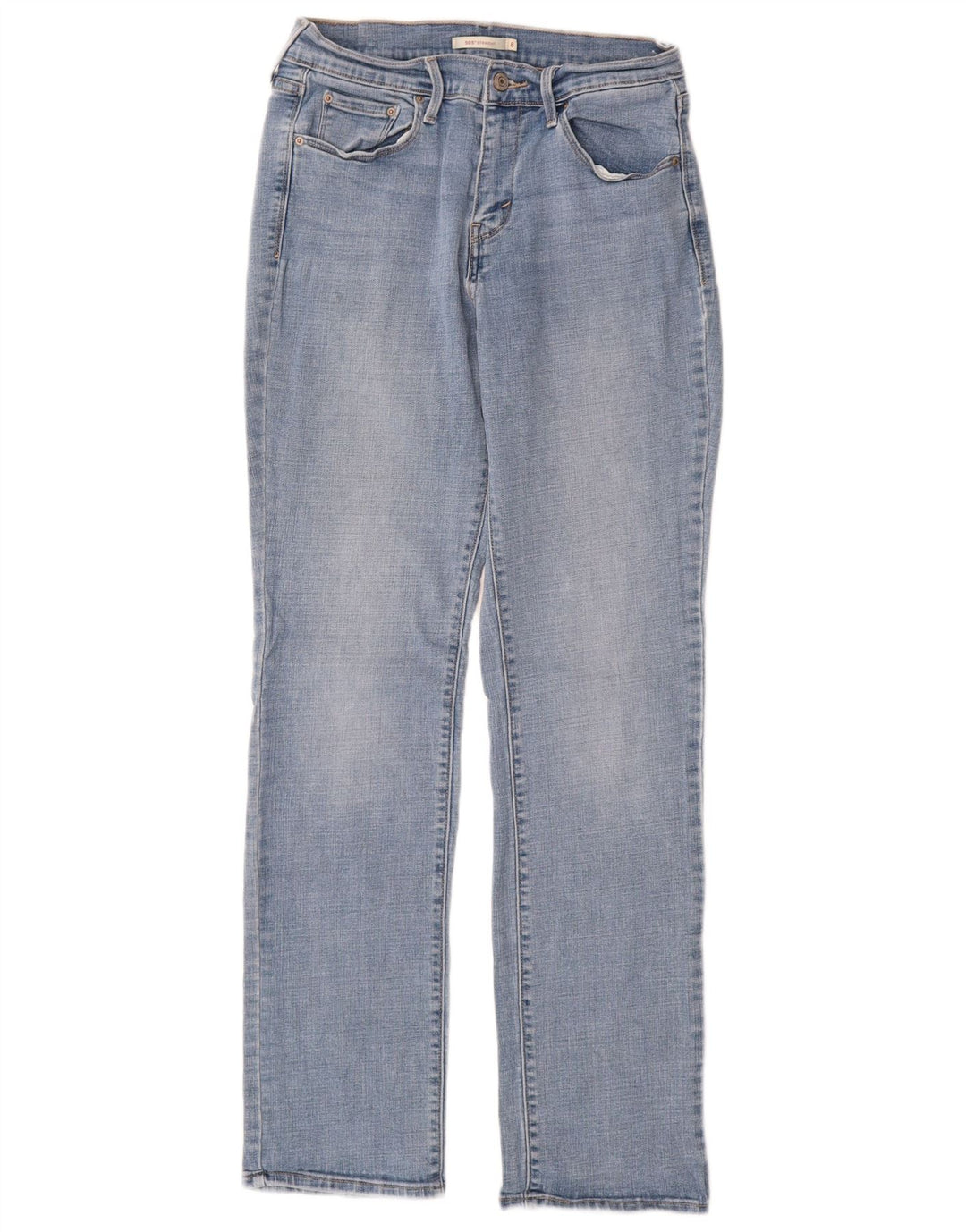 LEVI'S Womens 505 Straight Jeans US 8 Medium W29 L32 Blue Cotton