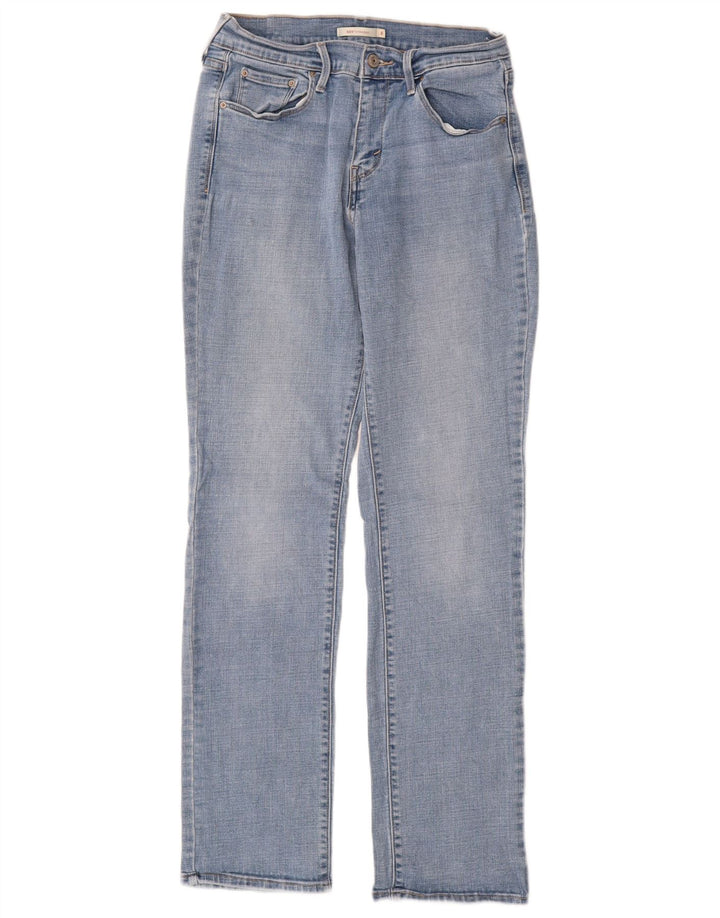 LEVI'S Womens 505 Straight Jeans US 8 Medium W29 L32 Blue Cotton