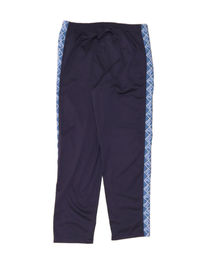 FILA Mens Graphic Tracksuit Trousers IT 46 Small  Navy Blue Colourblock Vintage Fila and Second-Hand Fila from Messina Hembry 