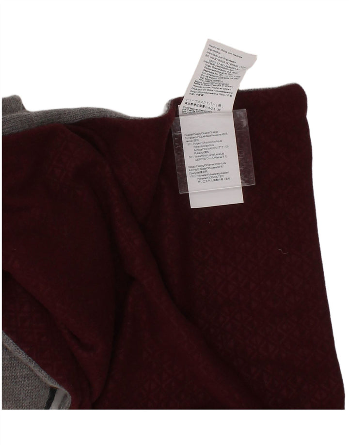 Hugo Boss Mens Rectangle Scarf One Size Grey Polyacrylic
