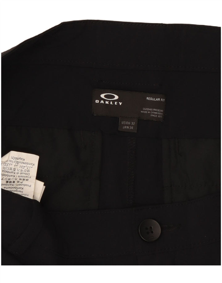 Oakley Mens Chino Shorts W32 Large Black Polyester