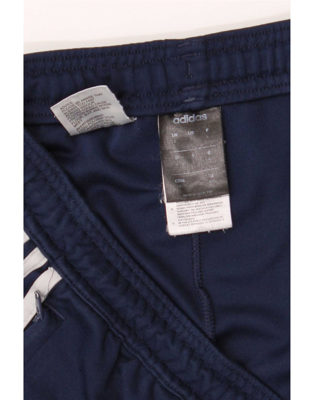 Adidas Mens Tracksuit Trousers Large Navy Blue Polyester