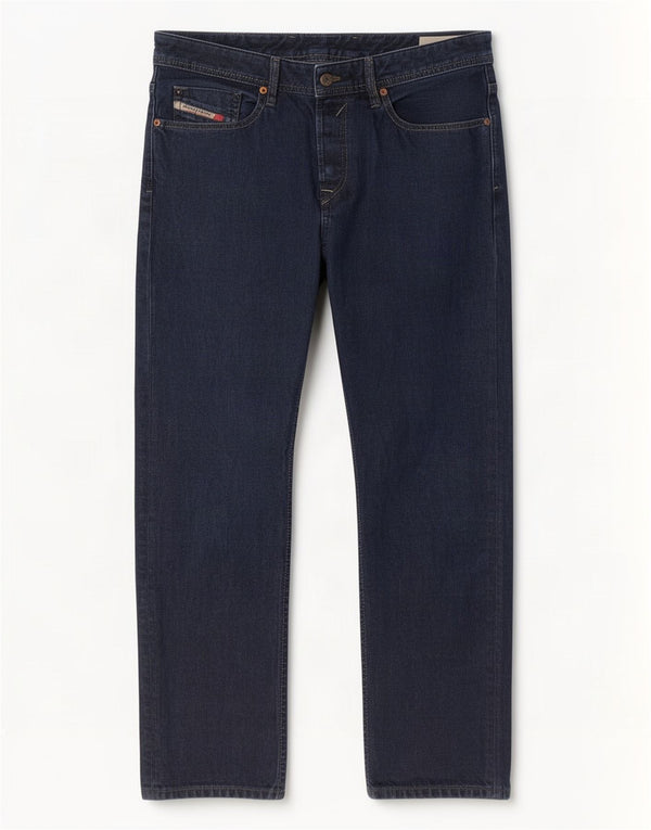Diesel Mens Waykee Regular Straight Jeans W32 L32 Navy Blue Cotton