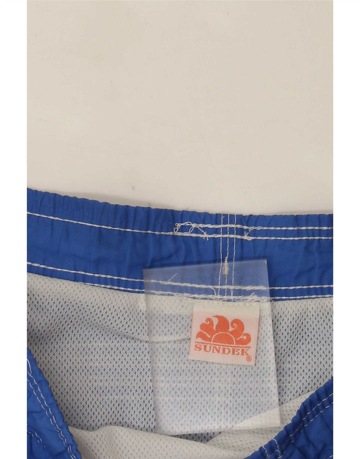 Sundek Mens Swimming Shorts Large Blue Colourblock