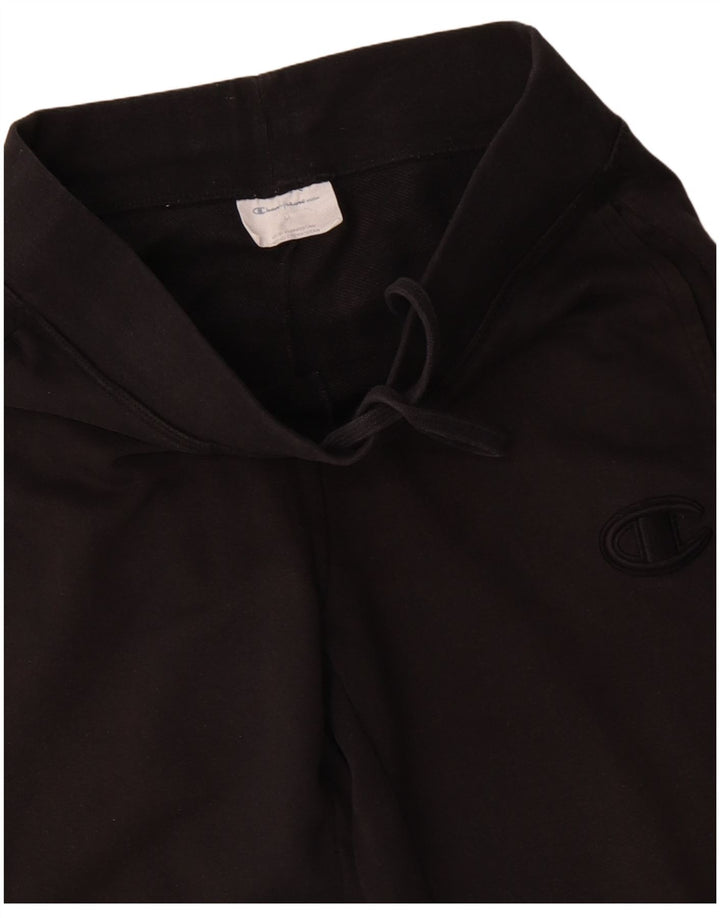 Champion Womens Tracksuit Trousers Joggers Medium Black Cotton