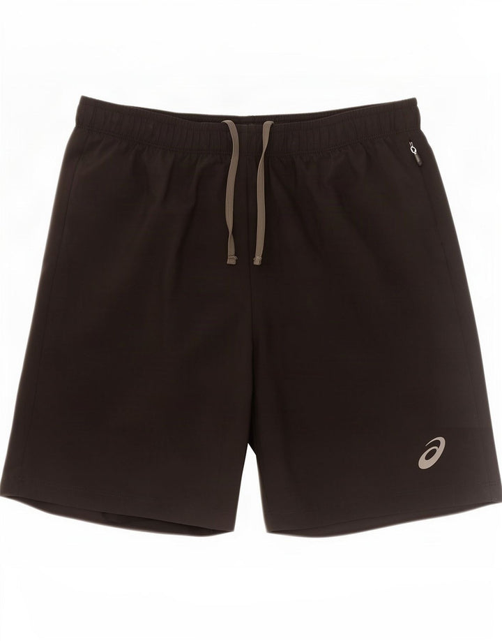 Asics Mens Sport Shorts Medium Black Polyester