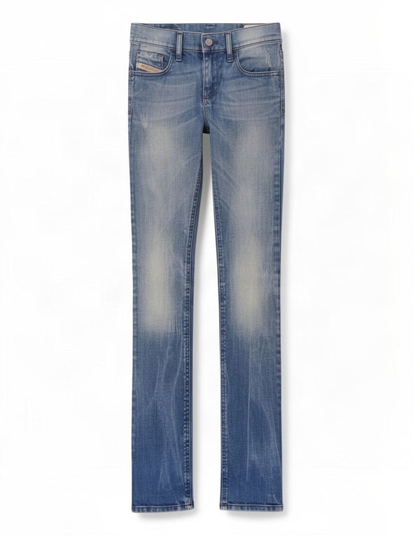 Diesel Womens Livy Slim Jeans W25 L32 Blue Cotton