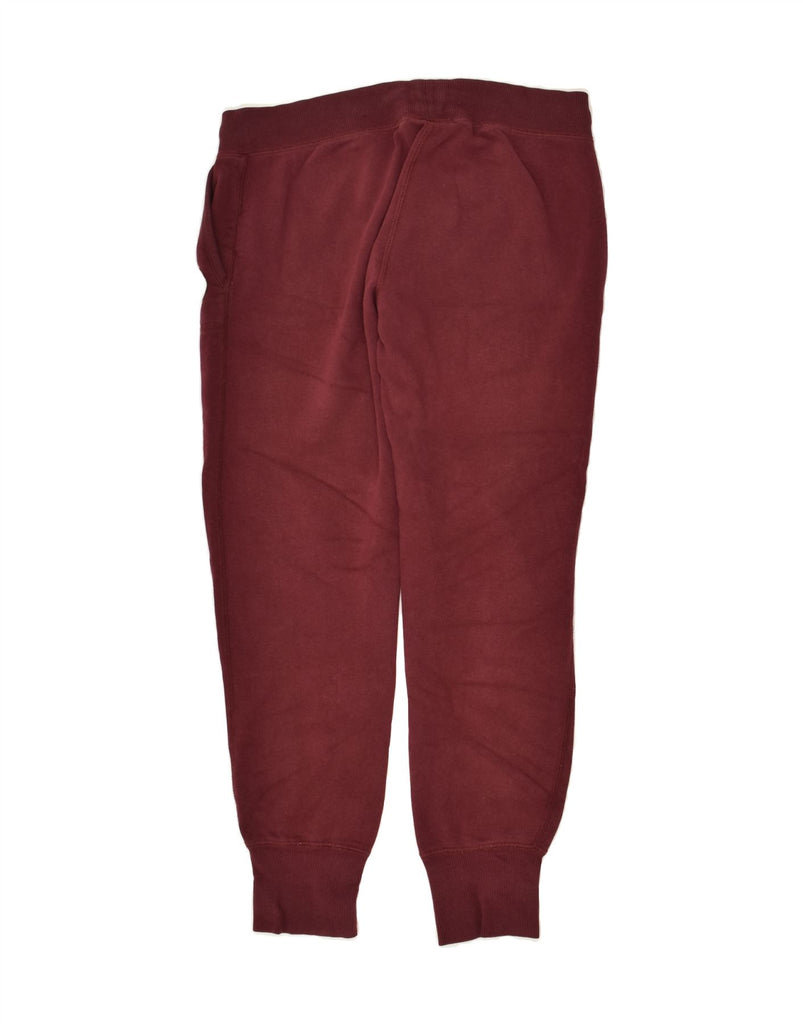 CONVERSE Womens Tracksuit Trousers Joggers EU36 Small Maroon Cotton | Vintage Converse | Thrift | Second-Hand Converse | Used Clothing | Messina Hembry 