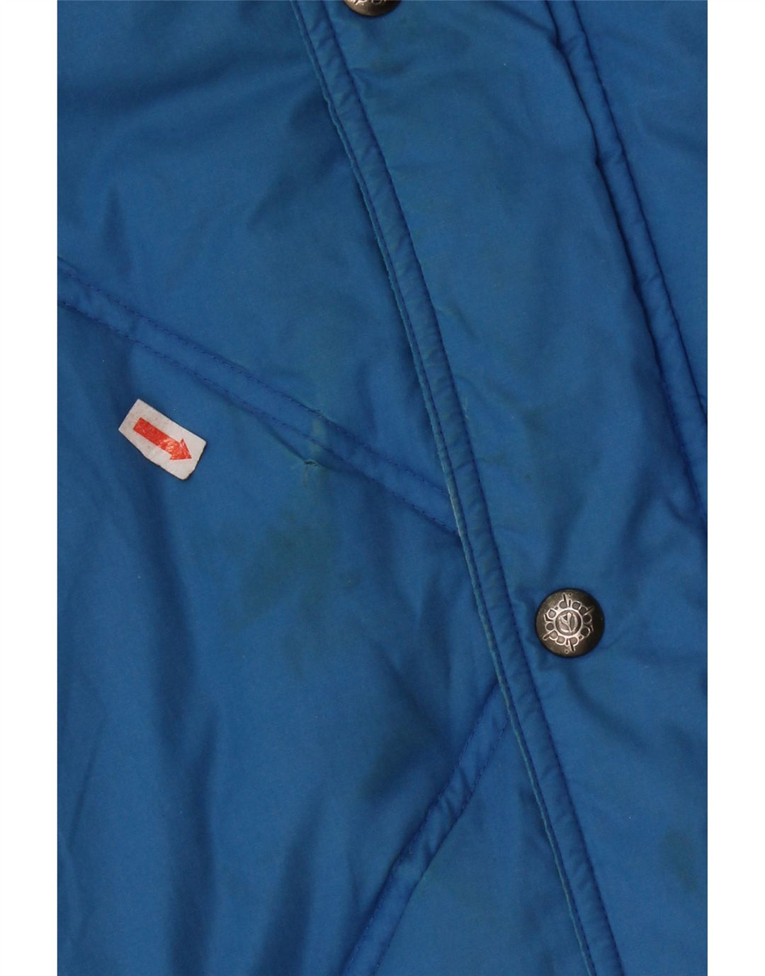 Diadora Mens Hooded Reversible Padded Jacket UK 40 Large Blue Polyester