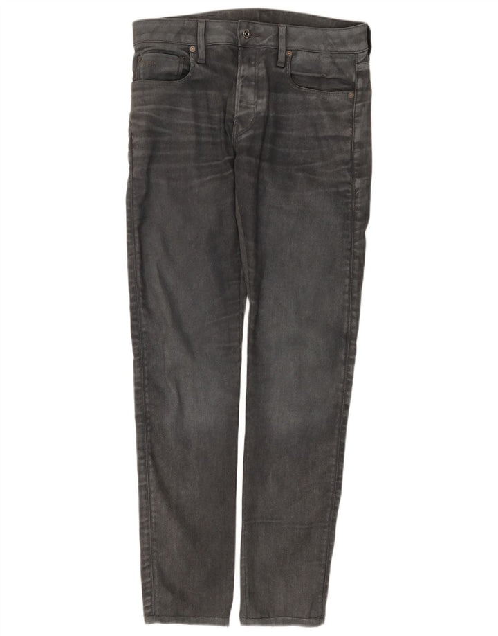 G-Star Mens 3301 Slim Jeans W31 L34 Grey Cotton
