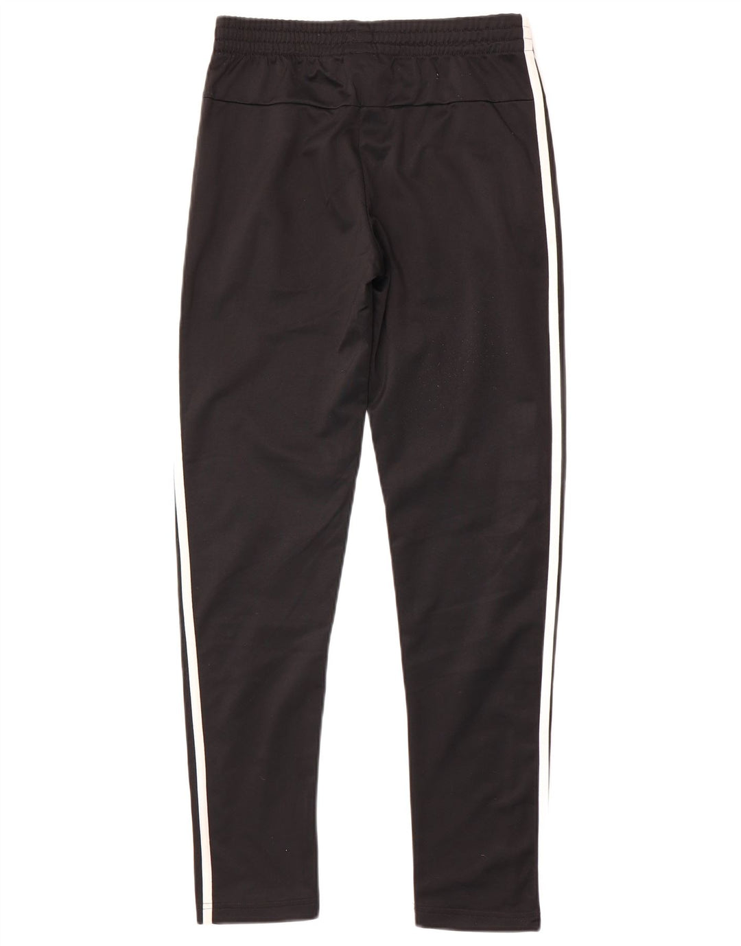 ADIDAS Boys Tracksuit Trousers 13-14 Years Black Polyester