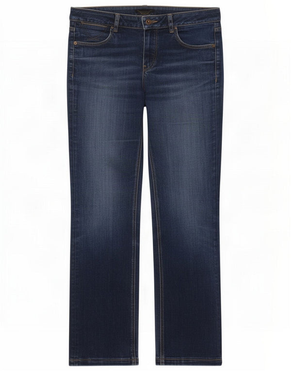 Massimo Dutti Womens Straight Jeans EU 42 Large W32 L30 Navy Blue