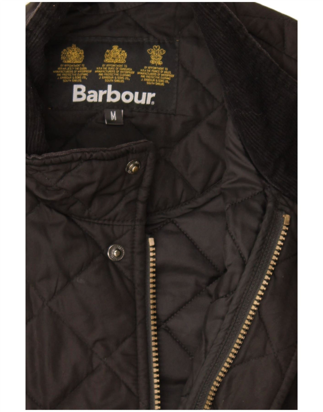 Barbour Mens Quilted Jacket UK 38 Medium Black