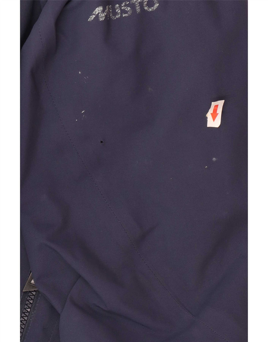 Musto Mens Hooded Rain Jacket UK 40 Large Navy Blue Polyester