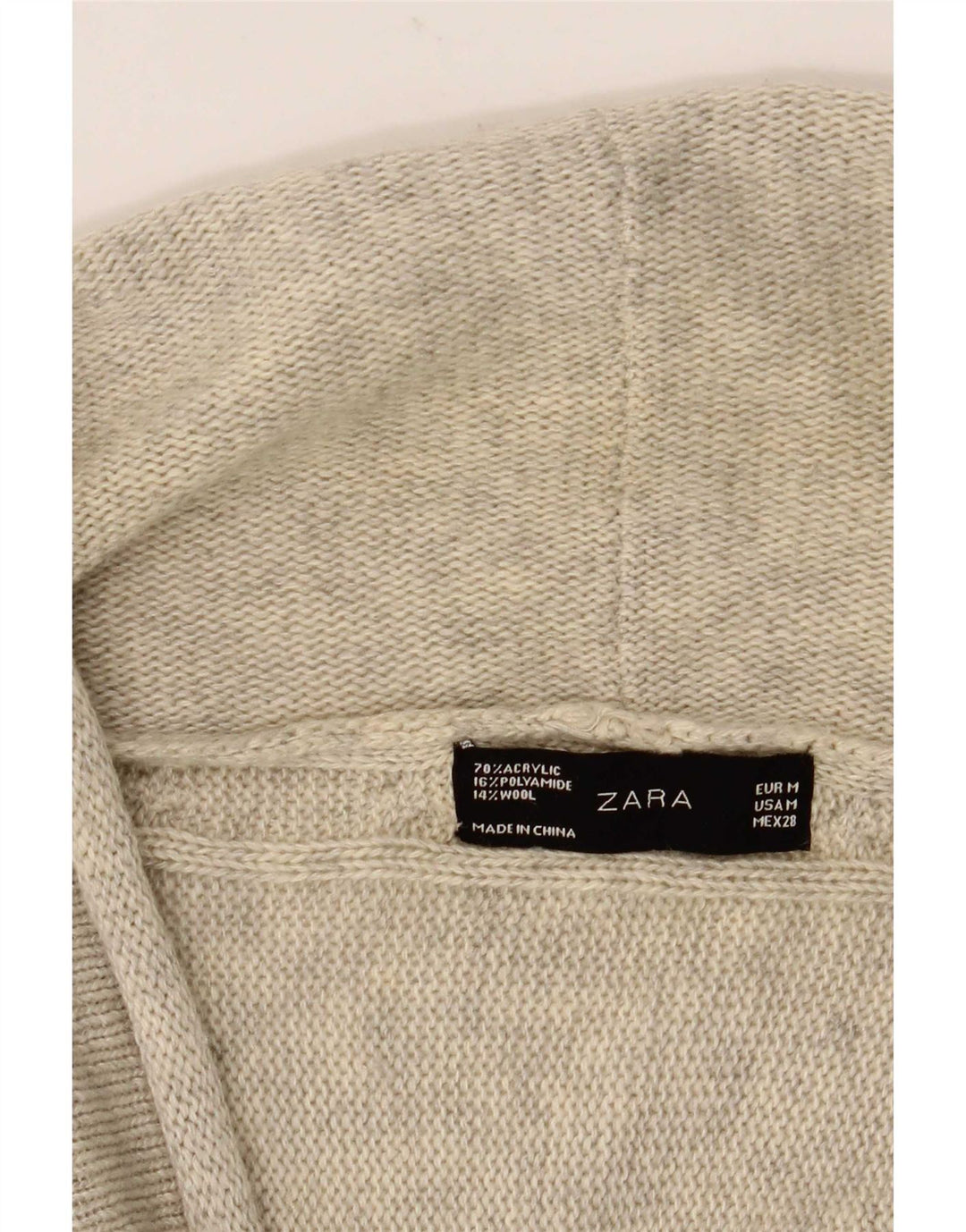 Zara Womens Bolero Jumper UK 12 Medium Grey Flecked