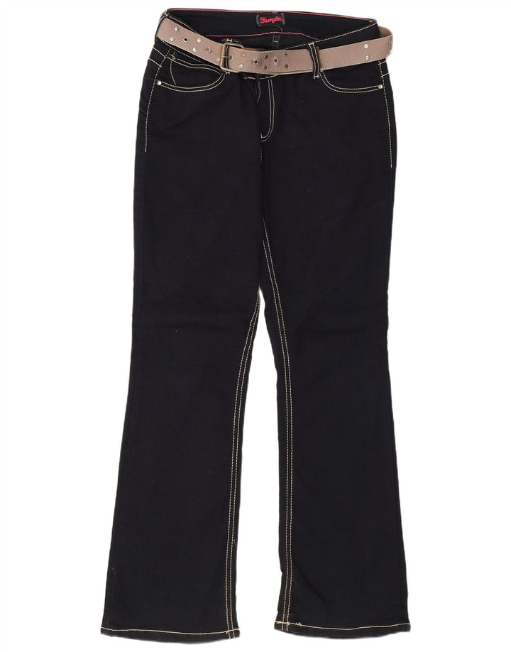 Wrangler Womens Bootcut Jeans W32 L31 Navy Blue Cotton