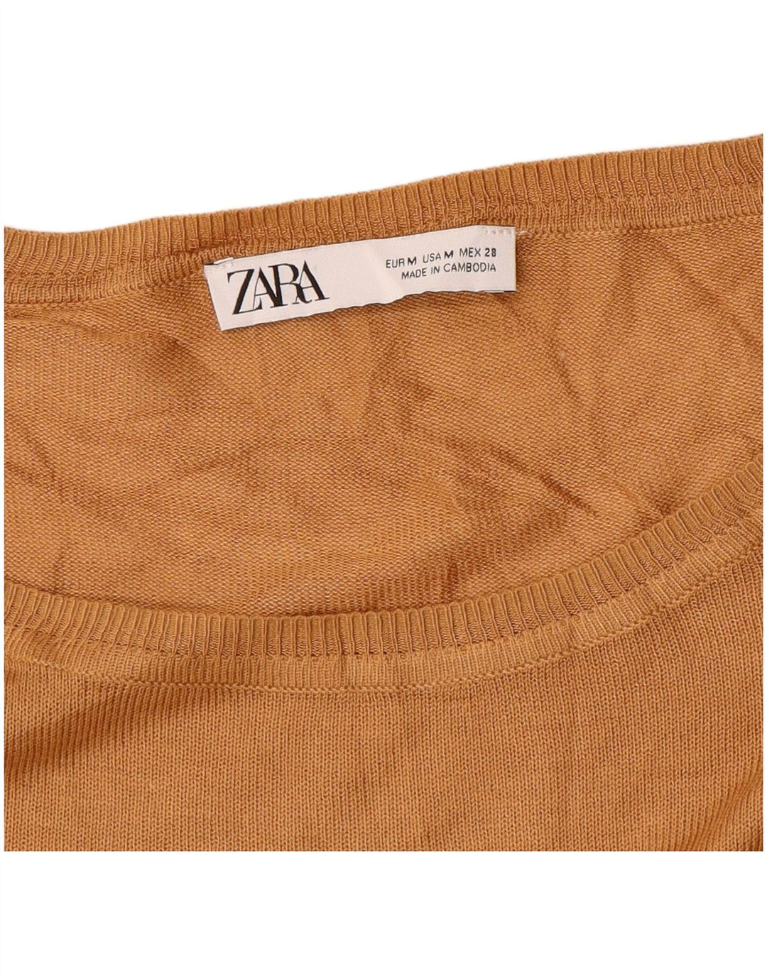 Zara Womens Oversized Boat Neck Jumper Sweater UK 14 Medium Yellow