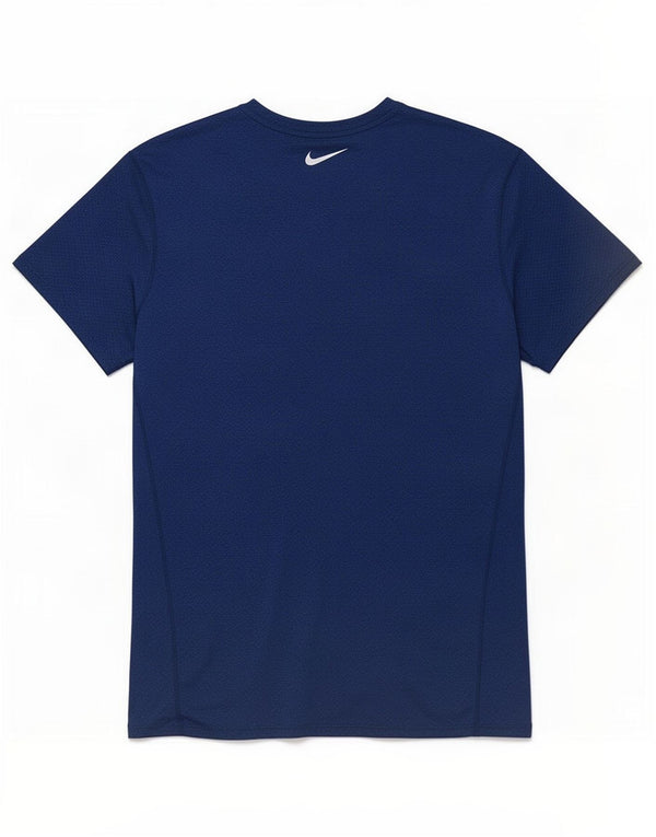 Nike Mens Dri Fit T-Shirt Top Small Navy Blue Polyester