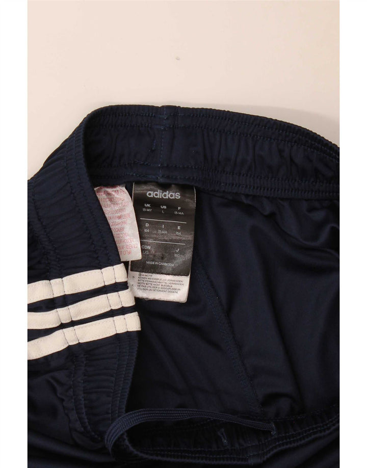 Adidas Boys Climalite Sport Shorts 13-14 Years Navy Blue Polyester