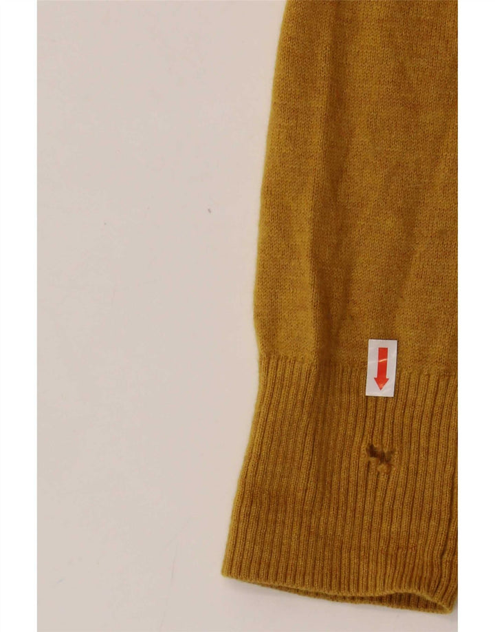 Fat Face Womens Cardigan Sweater UK 12 Medium  Yellow Wool
