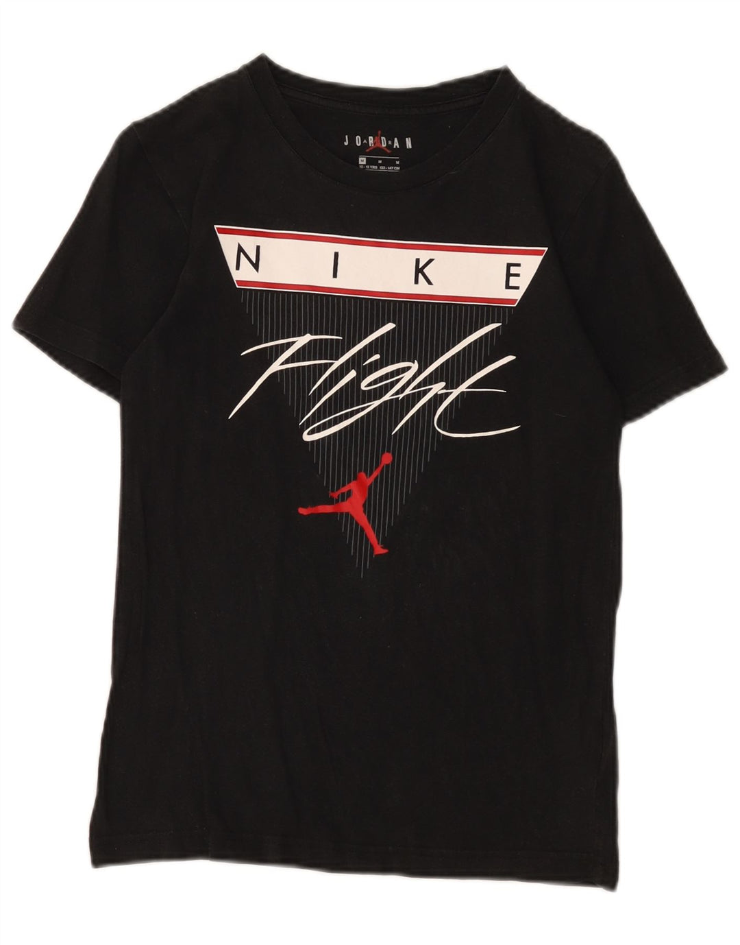 Jordan Boys Graphic T-Shirt Top 10-11 Years Medium Black Cotton