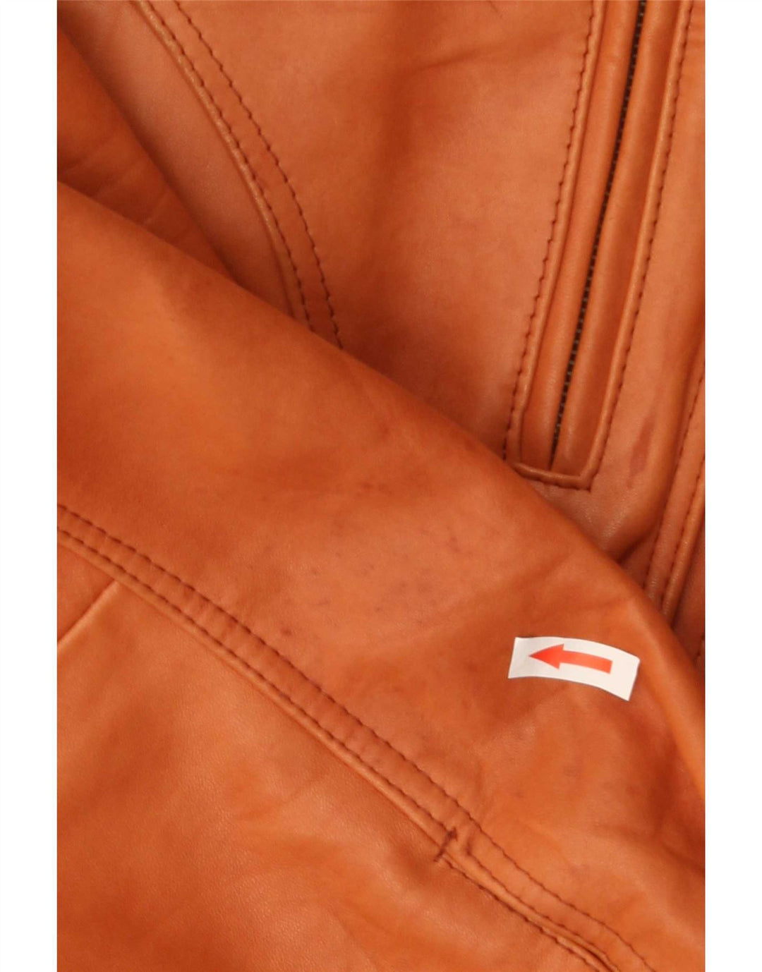 Vintage Mens Leather Jacket IT 50 Large Brown