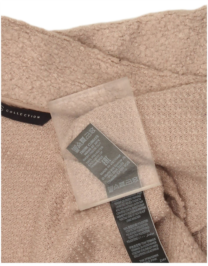 Marks & Spencer Womens Overcoat UK 18 XL Pink Polyester