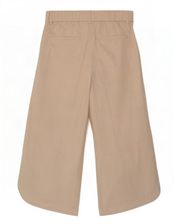 Zara Womens Loose Fit Harem Trousers Small W26 L24 Beige Cotton