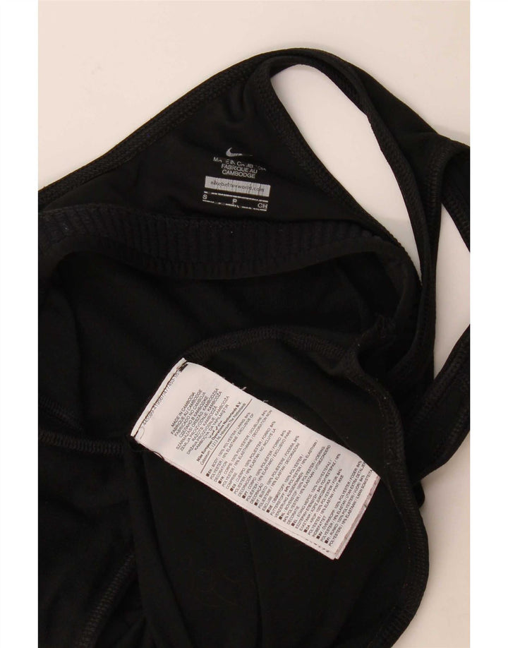 Nike Womens Dri Fit Vest Top UK 8 Small Black Polyester